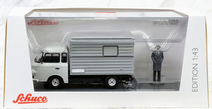 Schuco 1:43 Barkas B1000 truck van with Figurine 450365600