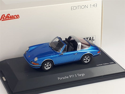 Schuco 1:43 Porsche 911 Targa 1967 Blue 450367700