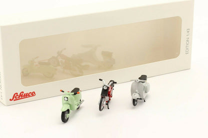 Schuco 1:43 Vespa 150 GS - Schwalbe KR51/1- KS50 Super Sport 3 motorcycles set 450380200