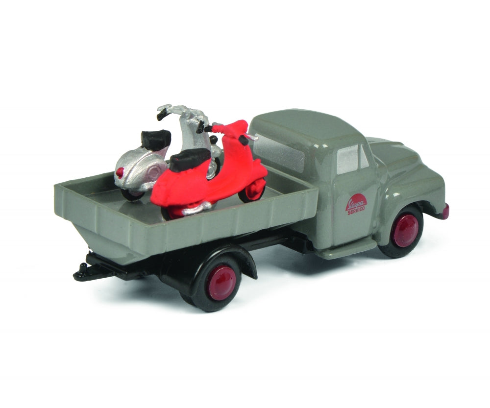 Schuco 1:90 Piccolo Opel Blitz VESPA SERVICO Motorcycle 450586800