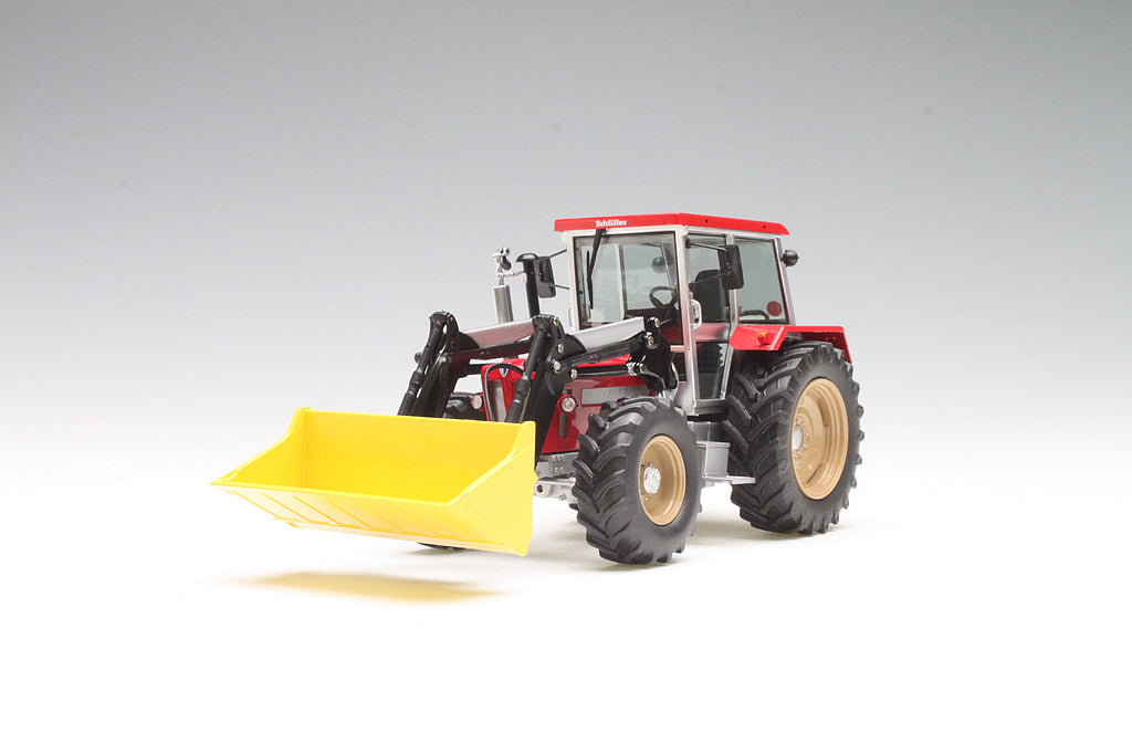 Schuco 1:32 Schluter Compact 1250 TV6 With Front Loaders Tractor Red 450762400