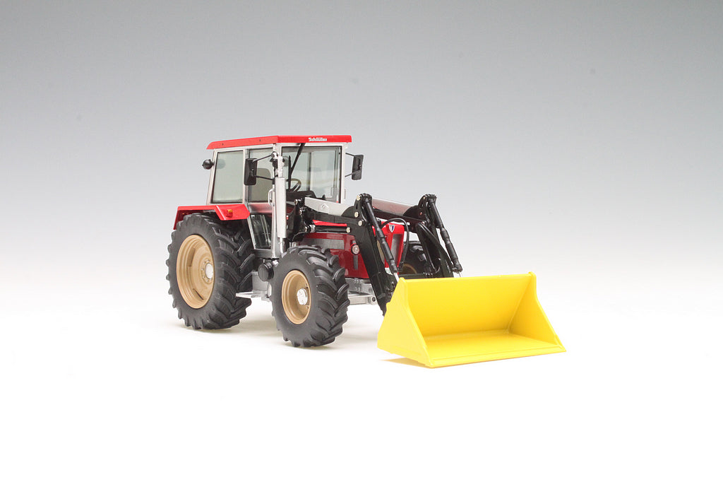 Schuco 1:32 Schluter Compact 1250 TV6 With Front Loaders Tractor Red 450762400