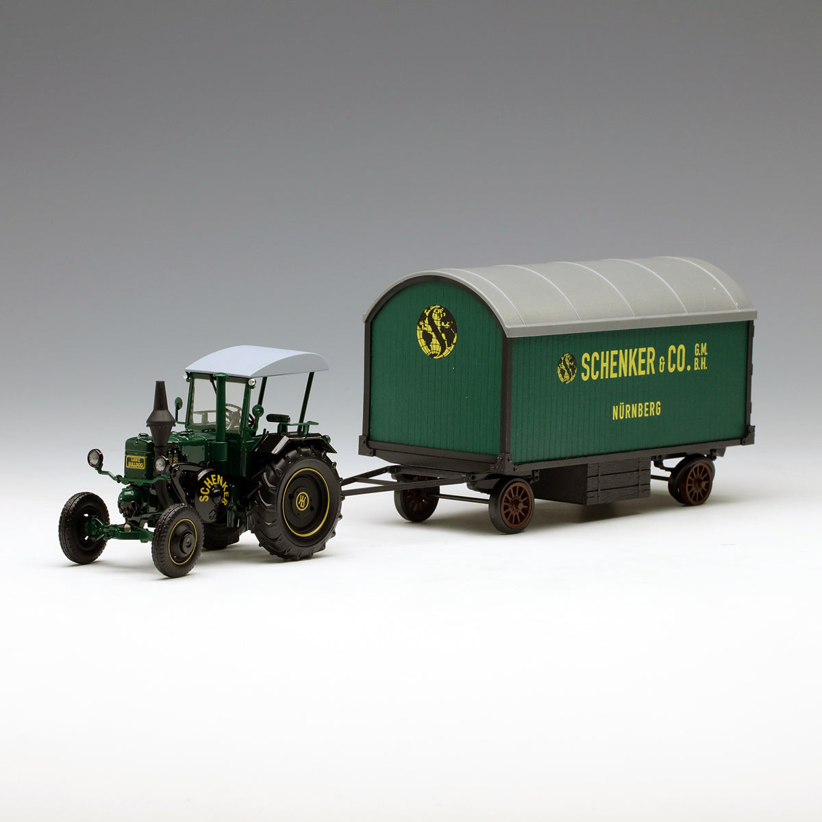 Schuco 1:32 Lanz Bulldog D9506 Tractor with Trailer Schenker & Co. Nurnberg 450769700