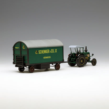 Schuco 1:32 Lanz Bulldog D9506 Tractor with Trailer Schenker & Co. Nurnberg 450769700