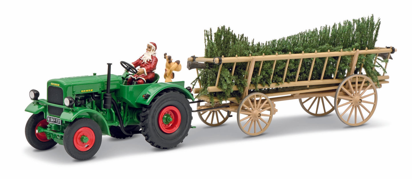 Schuco 1:32 Deutz F3 Tractor with Trailer Christmas 2020 450782300