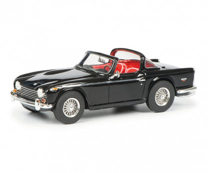 Schuco 1:43 Triumph TR5 with open surrey top Black 450887400