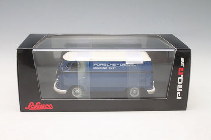 Schuco 1:32 Volkswagen T1 Box Van Porsche Diesel Kundendienst Blue 450892200