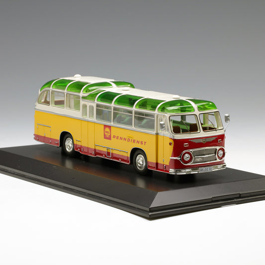 Schuco 1:43 Neoplan FH 11 Shell racing service yellow/red 450896500