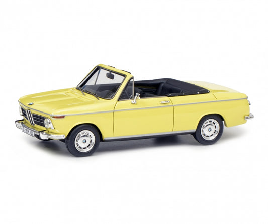 Schuco 1:43 BMW 2002 Cabrio 2/2 Baur yellow 450908500