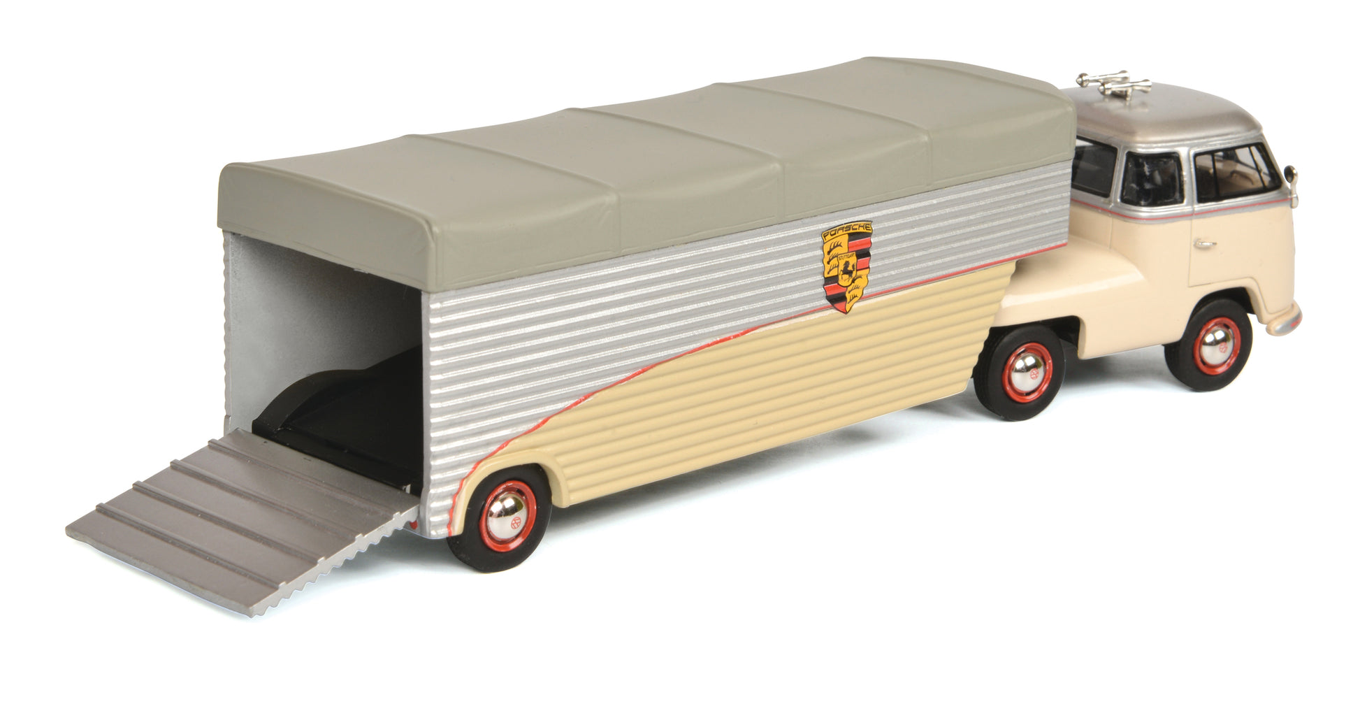 Schuco 1:18 Volkswagen VW T1b Porsche course camion Continental Motors rouge 450905900 modèle Schuco 1:18 Volkswagen VW T1b Porsche course camion Continental Motors rouge 450905900 modèle