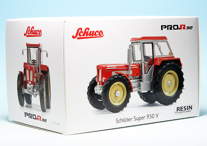 Schuco 1:32 Schluter Super 950 V With Cabin Red Tractor 450910800