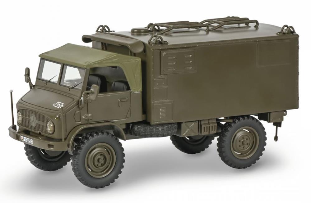 Schuco 1:35 Unimog 404 S box van 450912800