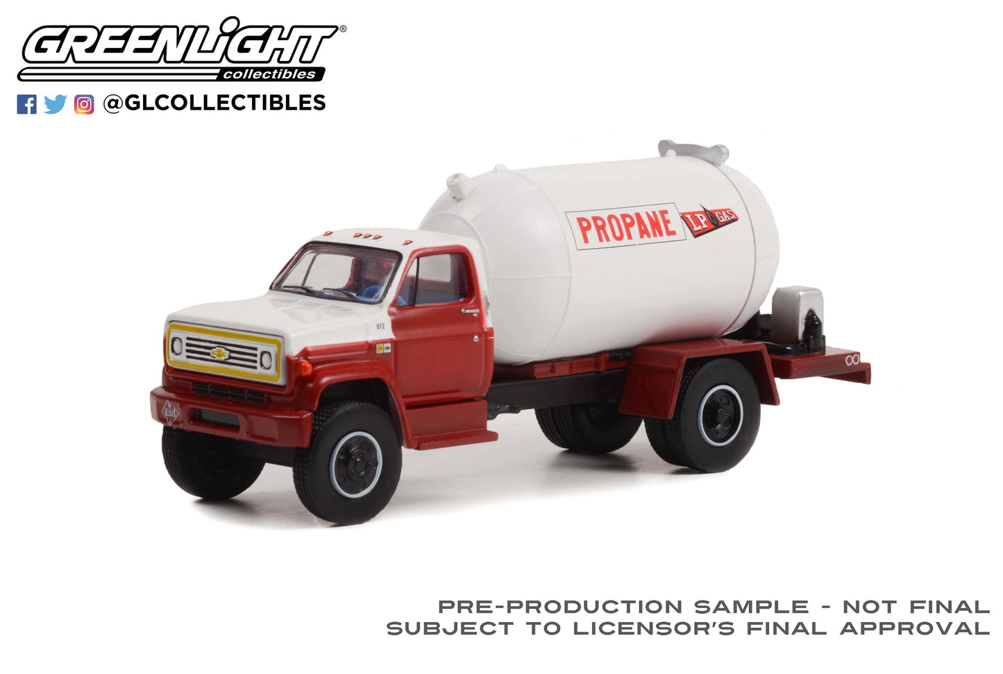 GreenLight 1:64 S.D. Trucks Series 16 - 1985 Chevrolet C-65 Propane Truck - LP Gas 45160-A
