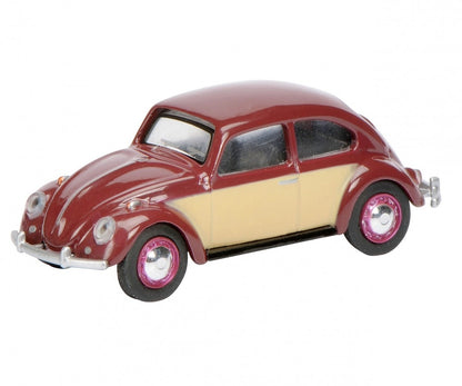 Schuco 1:64 Volkswagen Beetle red/beige 452010600