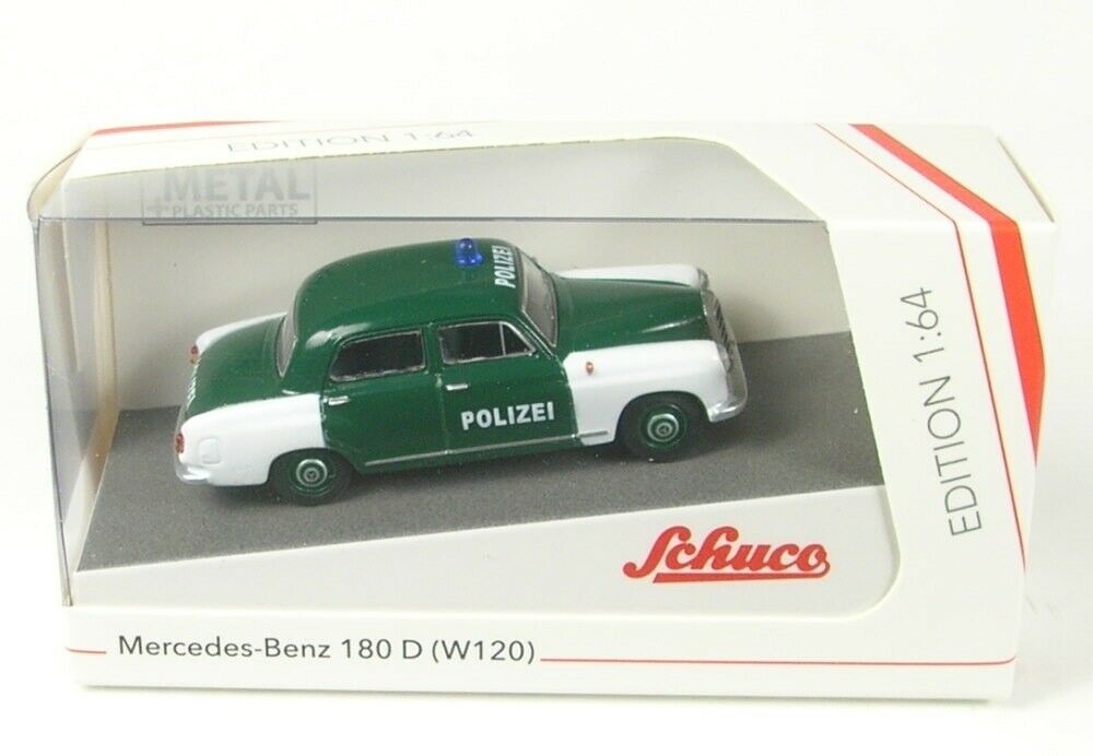 Schuco 1:64 Mercedes-Benz 180 D (W120) POLICE 452022300