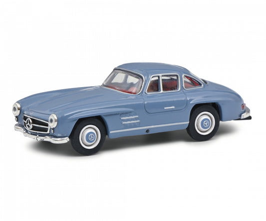 Schuco 1:64 Mercedes-Benz 300 SL gullwing Blue 452027600