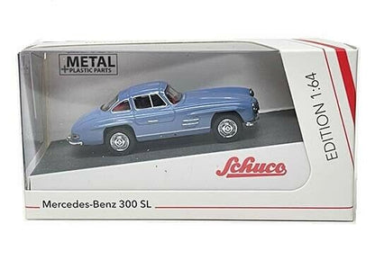 Schuco 1:64 Mercedes-Benz 300 SL gullwing Blue 452027600