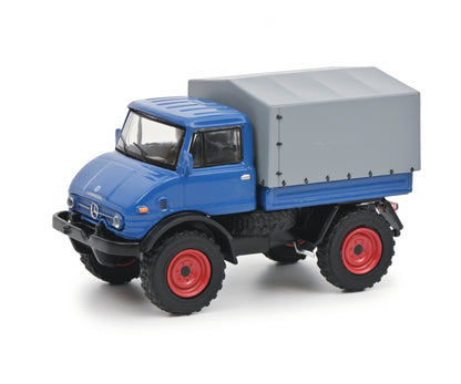 Schuco 1:64 Mercedes Unimog U406 Blue 452034000