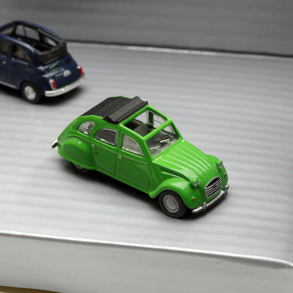 Schuco 1:87 3-Car Set Fiat 500 Citroen 2CV Volkswagen Beetle Cabrio 452611000