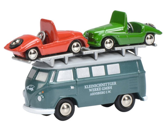 Schuco 1:90 Piccolo Volkswagen T1 Kleinschnittger With 2 Kleinschnittger F125 450519300