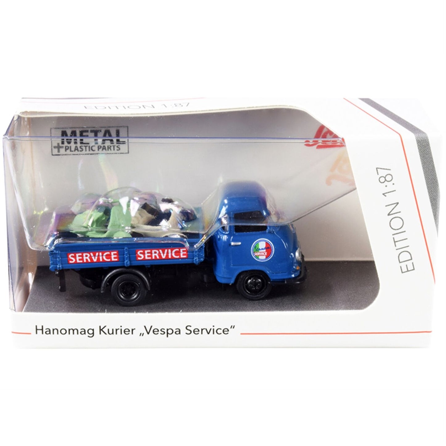 Schuco 1:87 Hanomag Kurier with Vespa 452661400