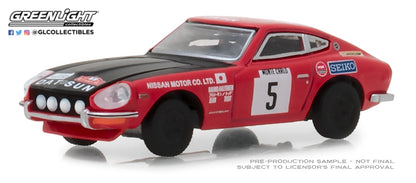 GreenLight 1/64 Tokyo Torque Series 4 - 1972 Datsun 240Z - #5 Monte Carlo Rally Nissan Motor Co. Ltd 47020-D