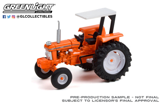 GreenLight 1:64 Down on the Farm Series 6 - 1989 Ford 6610 with Canopy - Orange and White 48060-E