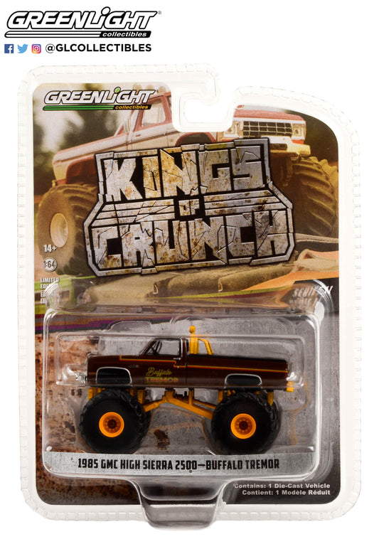 GreenLight 1:64 Kings of Crunch Series 11 - Buffalo Tremor - 1985 GMC High Sierra 2500 Monster Truck Solid Pack 49110-D