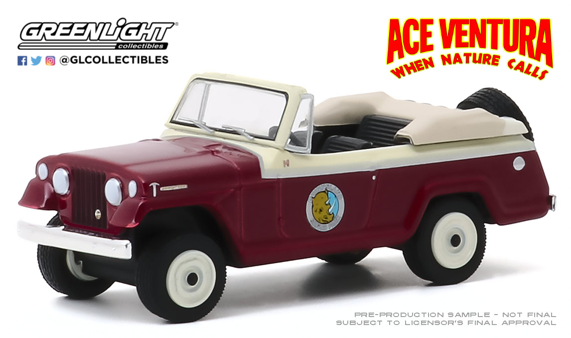 GreenLight 1:64 Hollywood Series 28 - Ace Ventura: When Nature Calls (1995) - 1967 Jeep Jeepster Convertible 44880-F
