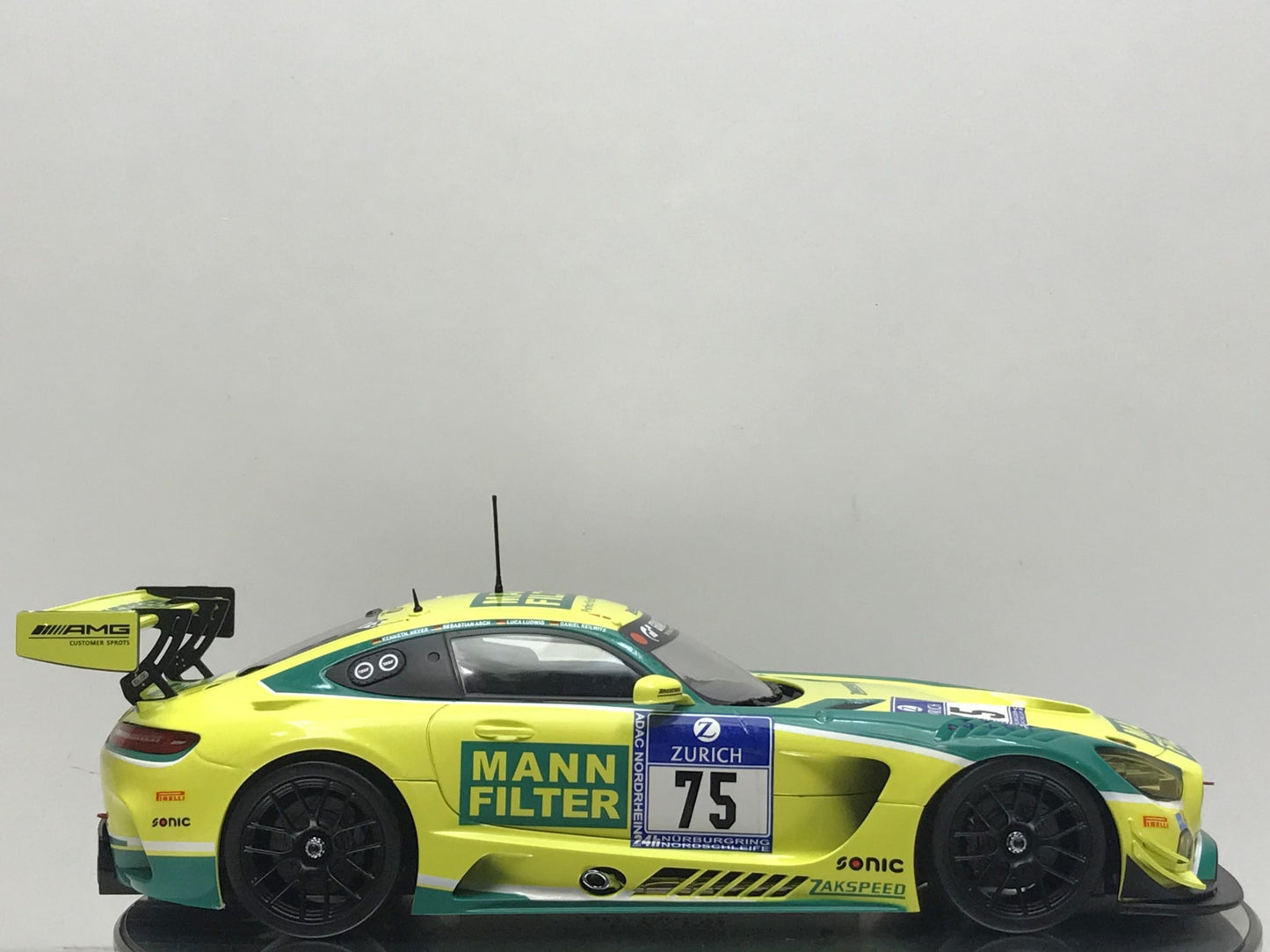 Paragon 1:18 Mercedes-AMG GT3: Mann Filter / Zakspeed #75 (DE) 2016 6th: 24hr Nurburgring PA-88019