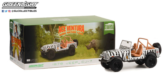 GreenLight 1:18 Artisan Collection - Ace Ventura: When Nature Calls (1995) - 1976 Jeep CJ-7 19115