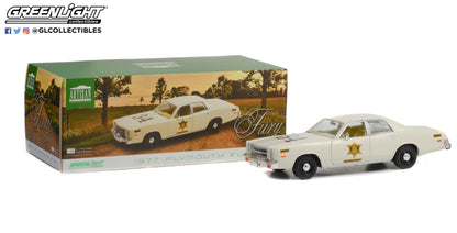 GreenLight 1:18 Artisan Collection - 1977 Plymouth Fury - Riverton Sheriff #34 19112