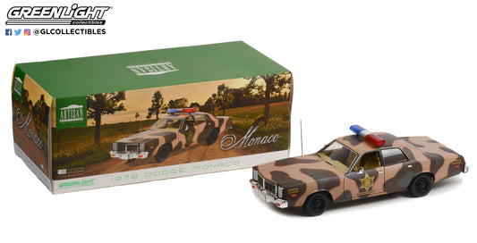 GreenLight 1:18 Artisan Collection - 1978 Dodge Monaco - Hazzard County Camouflage Sheriff 19117