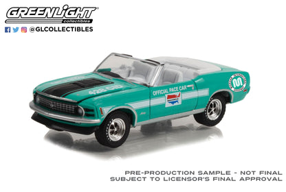 GreenLight 1:64 1970 Ford Mustang Mach 1 428 Cobra Jet Convertible - Michigan International Speedway Official Pace Car (Hobby Exclusive) 30364