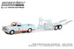 GreenLight 1:64 Hitch & Tow Series 27 - 1968 Chevrolet C-10 Shortbed Gulf Oil and Gulf Oil Tandem Car Trailer 32270-A