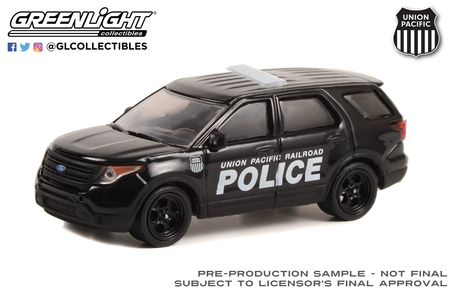 GreenLight 1:64 2015 Ford Police Interceptor Utility - Union Pacific Railroad Police (Hobby Exclusive) 30386