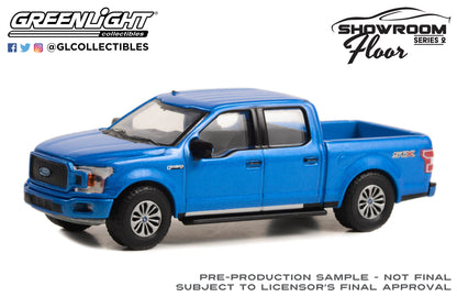 GreenLight 1:64 Showroom Floor Series 2 - 2020 Ford F-150 XL with STX Package - Velocity Blue 68020-A