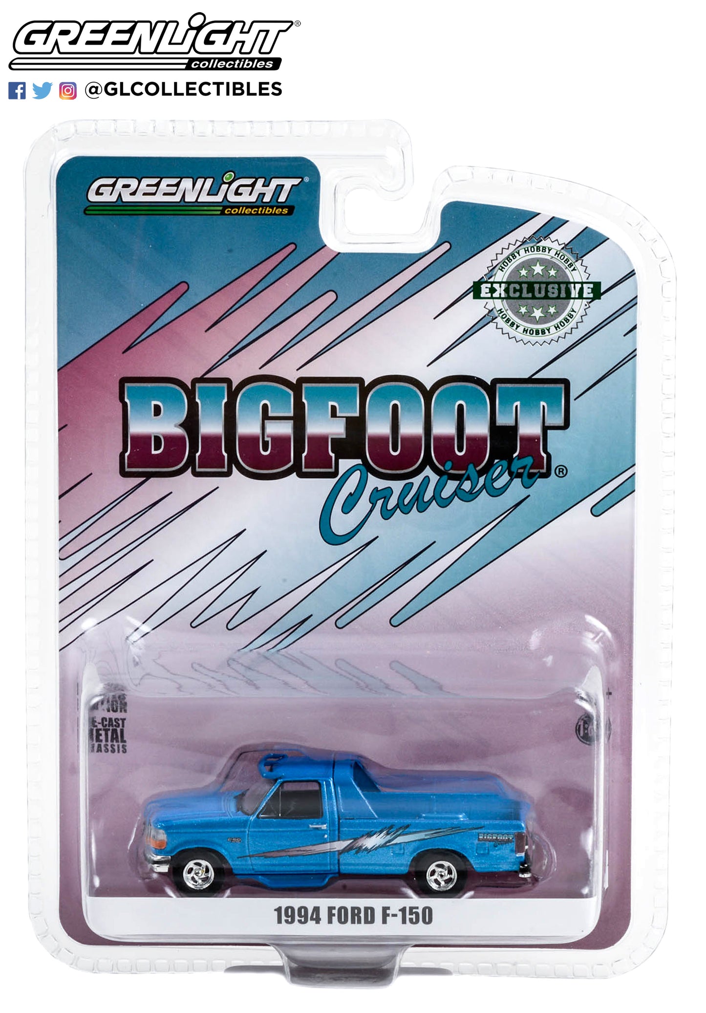 GreenLight 1:64 1994 Ford F-150 - Bigfoot Cruiser #2 - Ford, Scherer Truck Equipment and Bigfoot 4x4 Collaboration (Hobby Exclusive) 30376