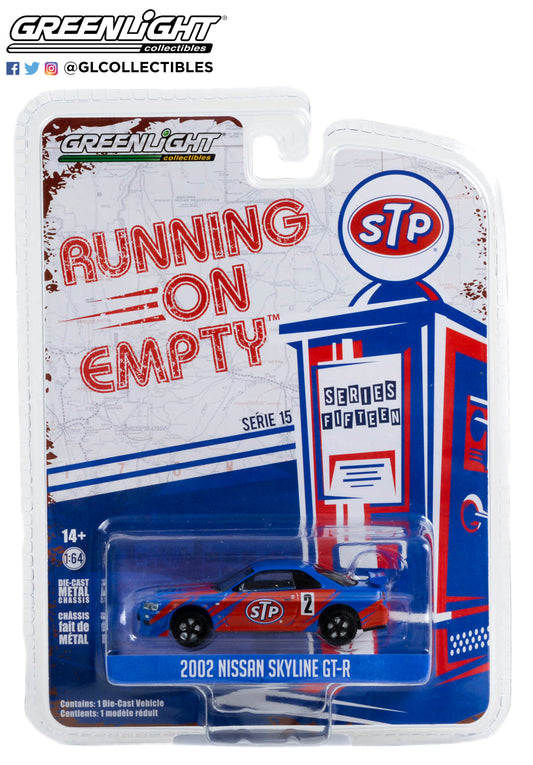 GreenLight 1:64 Running on Empty Series 15 - 2002 Nissan Skyline GT-R (R34) - STP 41150-D