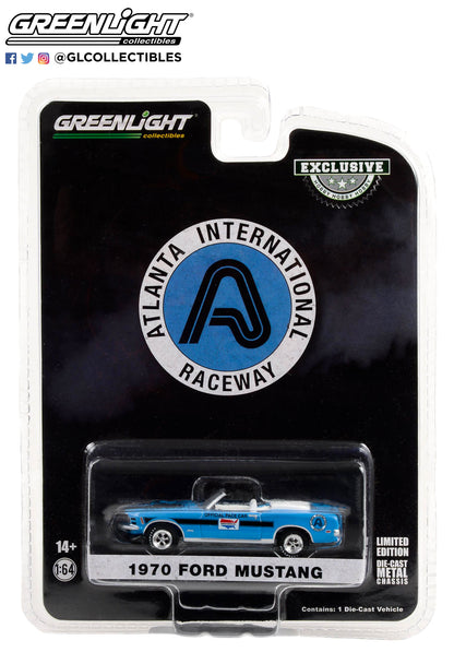 GreenLight 1:64 1970 Ford Mustang Mach 1 428 Cobra Jet Convertible - Atlanta International Raceway Official Pace Car (Hobby Exclusive) 30363