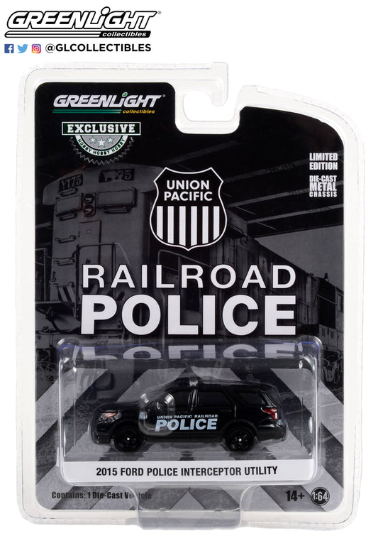 GreenLight 1:64 2015 Ford Police Interceptor Utility - Union Pacific Railroad Police (Hobby Exclusive) 30386