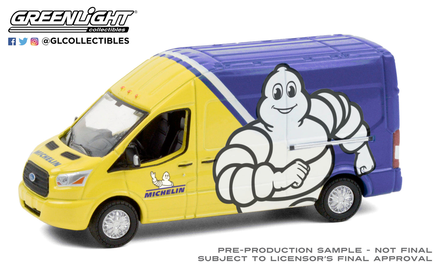 GreenLight 1:64 Route Runners Series 2 - 2019 Ford Transit LWB High Roof - Michelin Tires 53020-A