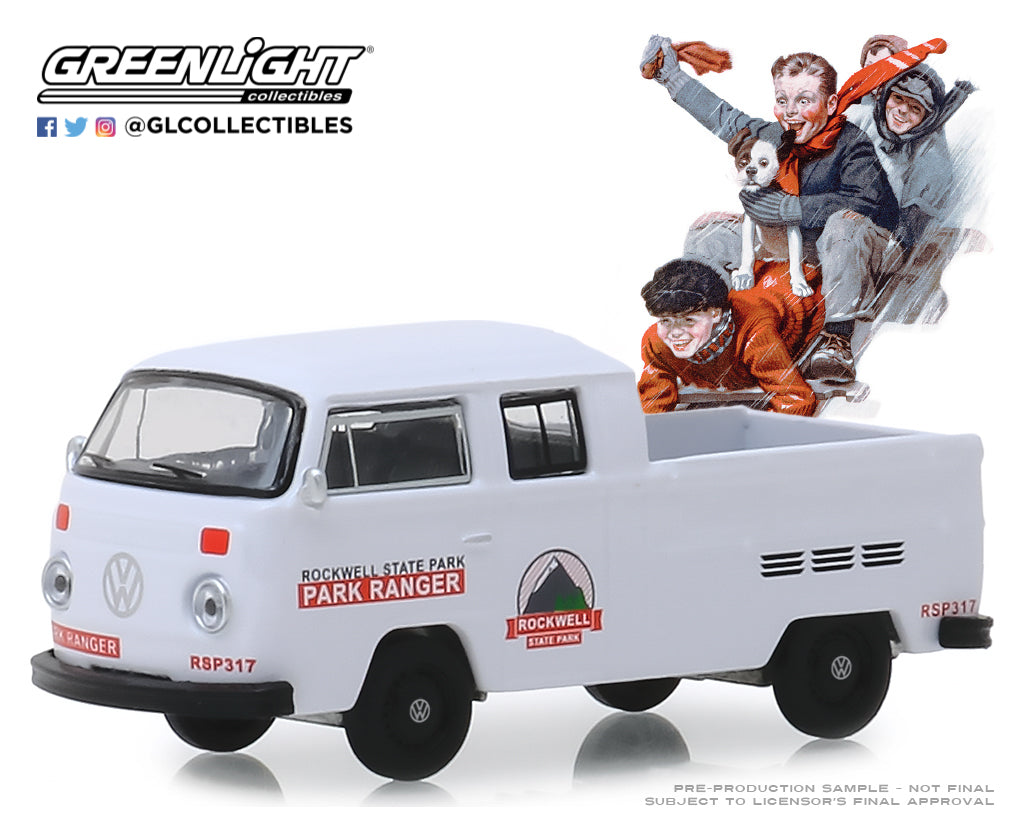 GreenLight 1:64 Norman Rockwell Series 2 - 1972 Volkswagen Type 2 Double Cab Pickup 54020-E