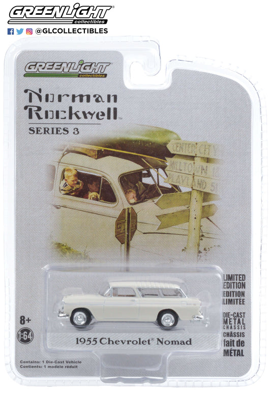 GreenLight 1:64 Norman Rockwell Series 3 - 1955 Chevrolet Nomad 54040-B