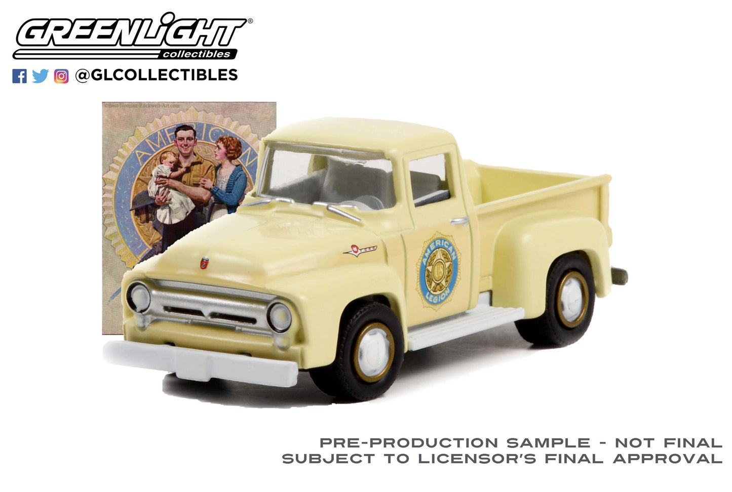 GreenLight 1:64 Norman Rockwell Series 4 - 1956 Ford F-100 54060-B