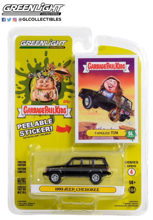 GreenLight 1:64 Garbage Pail Kids Series 4 - Tangled Tim - 1993 Jeep Cherokee 54070-F