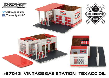 GreenLight 1:64 Mechanic s Corner Series 1 - Vintage Gas Station Texaco Oil 57013