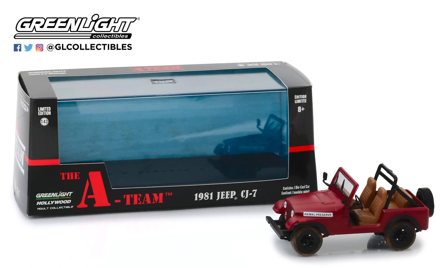 GreenLight 1/43 The A-Team (1983-87 TV Series) - Jeep CJ-7 86528