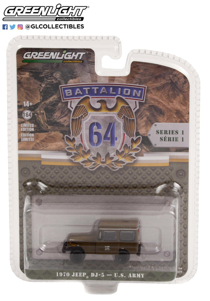 GreenLight 1:64 Battalion 64 Series 1 - 1970 Jeep DJ-5 - U.S. Army 61010-C
