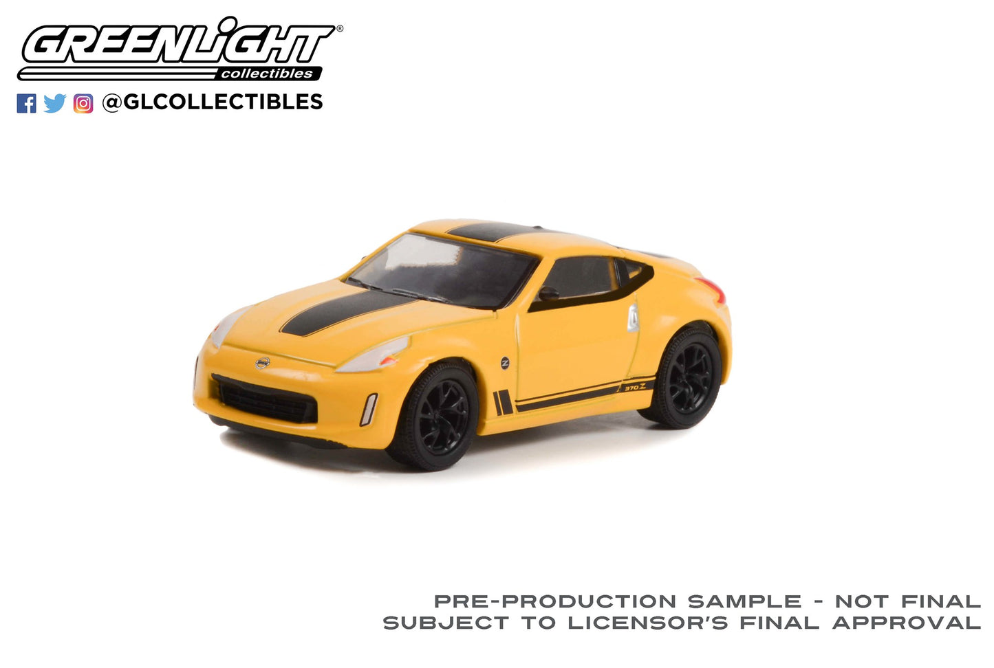 GreenLight 1:64 Hot Hatches Series 2 - 2019 Nissan 370Z - Heritage Edition - Chicane Yellow Solid Pack 63020-F